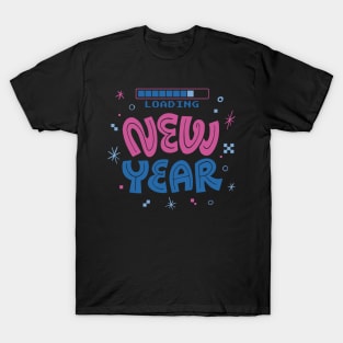 New Year Loading New Years Eve Gaming Outfit T-Shirt